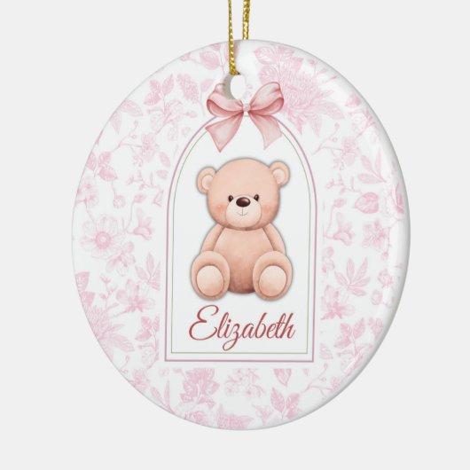 Décoration En Céramique Elizabeth | Conception personnalisée d'ours en pel (Gauche)