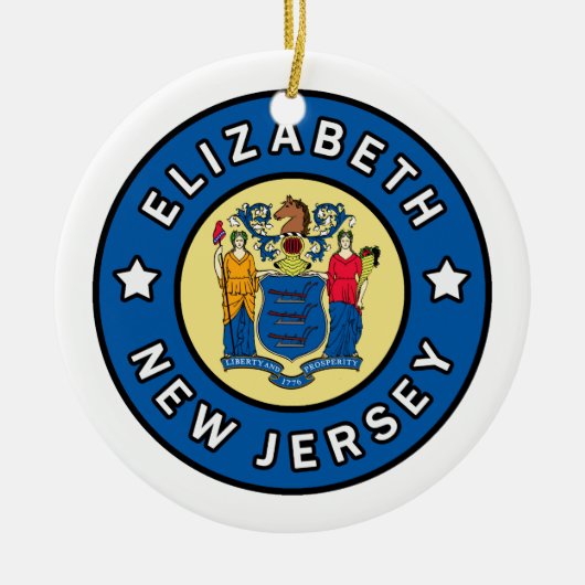 Décoration En Céramique Elizabeth New Jersey (Devant)