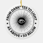 Décoration En Céramique emblème de la franc-maçonnerie (Dos)