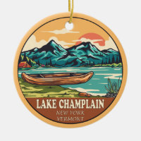 Emblème de pêche nautique du lac Champlain