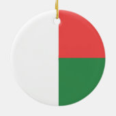 Décoration En Céramique Emblème du drapeau de Madagascar (Dos)