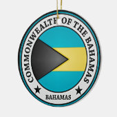 Décoration En Céramique Emblème rond des Bahamas (Gauche)