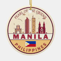 Emblème Skyline de Manille Philippines City