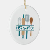 Décoration En Céramique Embrasse Le Cuisinier (Droite)