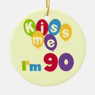 Décoration En Céramique Embrassez-moi que je suis 90 T-shirts et cadeaux