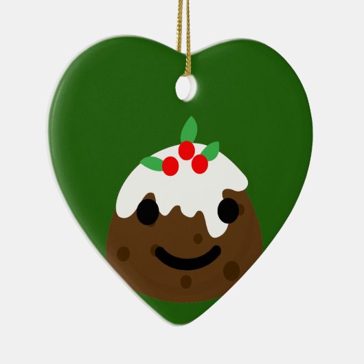 Décoration En Céramique emoji pudding de Noël (Droite)