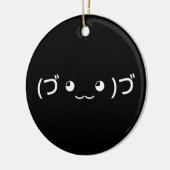 Décoration En Céramique Emoticon (づ ◕ ‿ ‿ ◕) づ Kaomoji Japonais (Gauche)