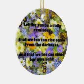 Décoration En Céramique Empath Shine Positive Encouragement Citation (Droite)