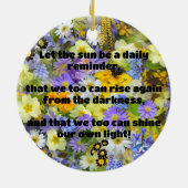 Décoration En Céramique Empath Shine Positive Encouragement Citation (Dos)