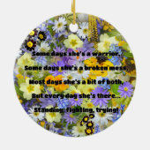 Décoration En Céramique Empath Strength Positive Citation Encouragement (Dos)