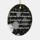 Décoration En Céramique Empath Strength Positive Citation Encouragement (Droite)