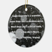 Décoration En Céramique Empath Strength Positive Citation Encouragement (Gauche)