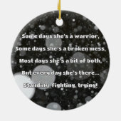 Décoration En Céramique Empath Strength Positive Citation Encouragement (Dos)