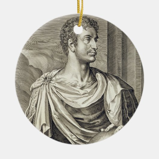 Décoration En Céramique Empereur de D. Octavius Augustus (ANNONCE 63 AVANT (Devant)