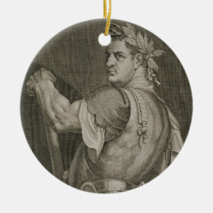 Décoration En Céramique Empereur de D. Titus Vespasian d'engrav d'ANNONCE