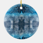 Décoration En Céramique Empreinte batik de méduse de lune (Dos)