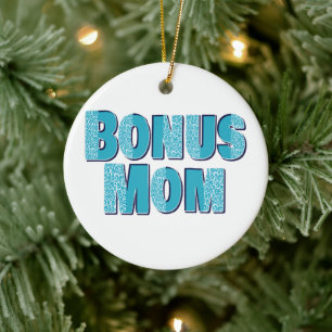 Décoration En Céramique Empreinte de léopard bleu Bonus Maman