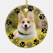 Décoration En Céramique Empreintes de pattes Cadre Personnalisé Animaux De (Devant)