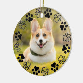 Décoration En Céramique Empreintes de pattes Cadre Personnalisé Animaux De (Gauche)