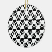 Décoration En Céramique Empreintes de pattes de chiens haut et bas (Gauche)