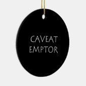 Décoration En Céramique Emptor Caveat (Droite)