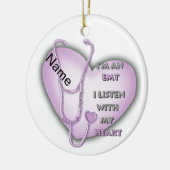 Décoration En Céramique EMT de coeur pourpre (Gauche)