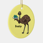 Décoration En Céramique Emu avec dessin animé d'oeufs (Droite)