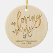 Décoration En Céramique En mémoire d'amour mémorial photo personnalisée (Devant)