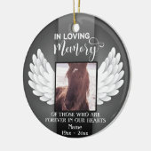 Décoration En Céramique En Mémoire d'amour Photo personnalisée, Mémorial d (Gauche)