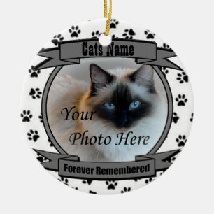 Décoration En Céramique En mémoire de votre chat, jamais oublié - Animal d