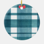 Décoration En Céramique En vichy vert rétro (Dos)