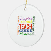 Décoration En Céramique Enfants d'école de professeurs d'image de mot de (Gauche)