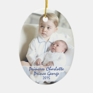 Décoration En Céramique Enfants royaux - George et Charlotte