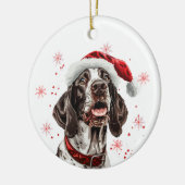 Décoration En Céramique English Pointer Dog Christmas Personalized (Gauche)