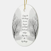 Décoration En Céramique Enjoy Little Things Inspirational Life Quote (Gauche)