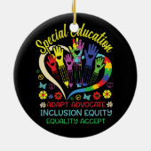 Décoration En Céramique Enseignant de l'enseignement spécial Inspirational (Dos)