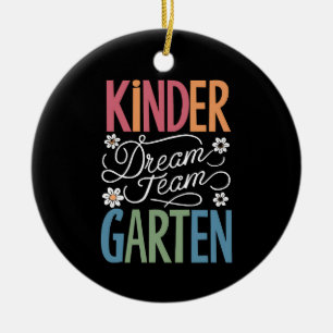Décoration En Céramique Enseignant de l'équipe de rêve de maternelle Retou