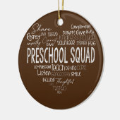 Décoration En Céramique Enseignant de l'équipe préscolaire Retour à l'écol (Gauche)