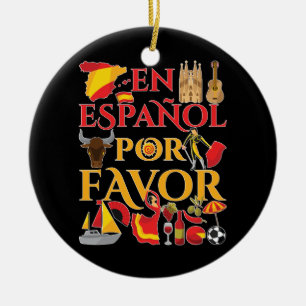 Décoration En Céramique Enseignant Espagnol En Espanol Por Favoriser