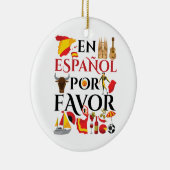 Décoration En Céramique Enseignant Espagnol En Espanol Por Favoriser (Droite)