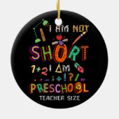 Décoration En Céramique Enseignant préscolaire Court Pré K Enseignant Math (Dos)