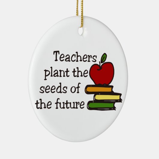 Décoration En Céramique Enseignants Graines Plantes (Droite)