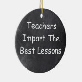 Décoration En Céramique Enseignants Meilleures leçons Chalkboard Design Id (Droite)