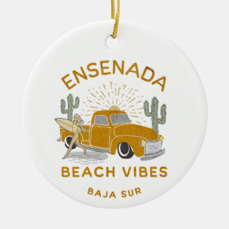 Décoration En Céramique Ensenada Beach Vibes vintage