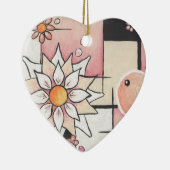 Décoration En Céramique Ensoleillé rougissent Ormament (Droite)