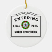 Décoration En Céramique Entering YOURTOWN Ornament (Devant)