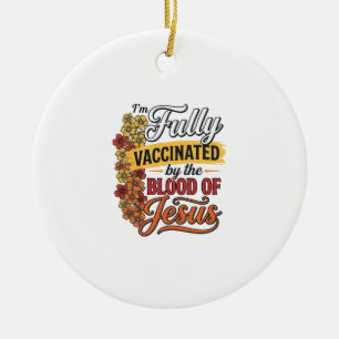 Décoration En Céramique Entièrement vacciné par le sang de Jésus conceptio