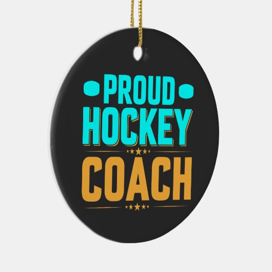 Décoration En Céramique Entraîneur de hockey fier (Droite)