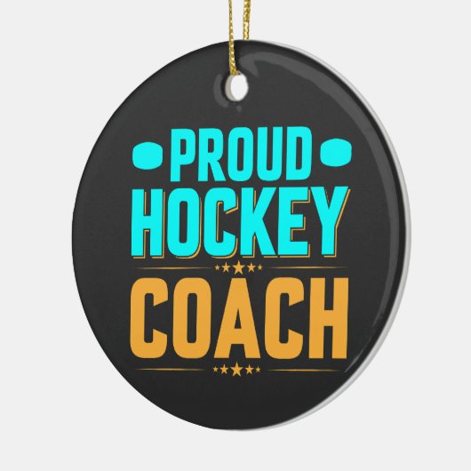 Décoration En Céramique Entraîneur de hockey fier (Gauche)