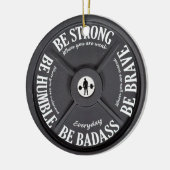 Décoration En Céramique Entraîneur fitness poids poids poids poids poids p (Gauche)